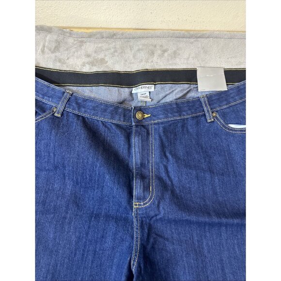 Catherines The Universal Jean Women’s 28WP Dark Wash Stretch Denim Jeans - Picture 3 of 9